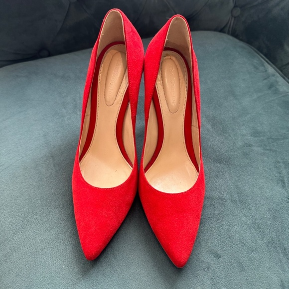 The Kooples red suede heels - added outsoles! - Picture 2 of 6